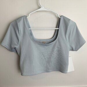 NWOT PLH Fashion Light Blue Crop Top